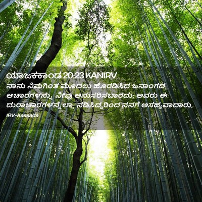 Picture 02 - ಯಾಜಕಕಾಂಡ 20:23 KANIRV - ನಾನು ನಿಮಗಿಂತ - Bible Verse Picture