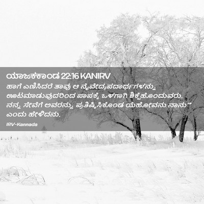 Picture 02 - ಯಾಜಕಕಾಂಡ 22:16 KANIRV - ಹಾಗೆ ಎಣಿಸಿದರೆ - Bible Verse Picture