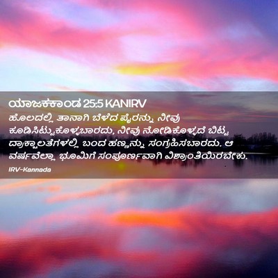 Picture 02 - ಯಾಜಕಕಾಂಡ 25:5 KANIRV - ಹೊಲದಲ್ಲಿ ತಾನಾಗಿ - Bible Verse Picture