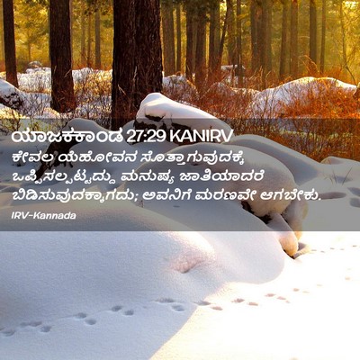 Picture 02 - ಯಾಜಕಕಾಂಡ 27:29 KANIRV - ಕೇವಲ ಯೆಹೋವನ - Bible Verse Picture