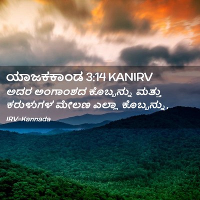 Picture 02 - ಯಾಜಕಕಾಂಡ 3:14 KANIRV - ಅದರ ಅಂಗಾಂಶದ - Bible Verse Picture