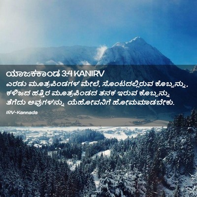 Picture 02 - ಯಾಜಕಕಾಂಡ 3:4 KANIRV - ಎರಡು ಮೂತ್ರಪಿಂಡಗಳ - Bible Verse Picture