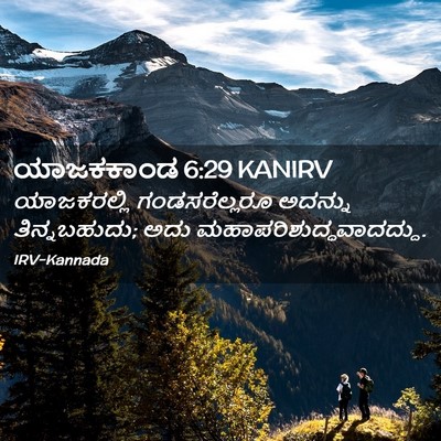 Picture 02 - ಯಾಜಕಕಾಂಡ 6:29 KANIRV - ಯಾಜಕರಲ್ಲಿ - Bible Verse Picture