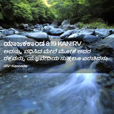 Picture 02 - ಯಾಜಕಕಾಂಡ 8:19 KANIRV - ಅದನ್ನು ವಧಿಸಿದ - Bible Verse Picture