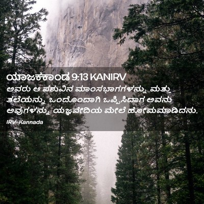 Picture 02 - ಯಾಜಕಕಾಂಡ 9:13 KANIRV - ಅವರು ಆ ಪಶುವಿನ - Bible Verse Picture