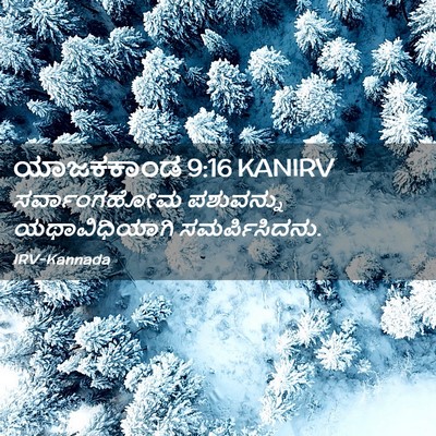 Picture 02 - ಯಾಜಕಕಾಂಡ 9:16 KANIRV - ಸರ್ವಾಂಗಹೋಮ - Bible Verse Picture