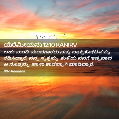 Picture 02 - ಯೆರೆಮೀಯನು 12:10 KANIRV - ಬಹು ಮಂದಿ - Bible Verse Picture