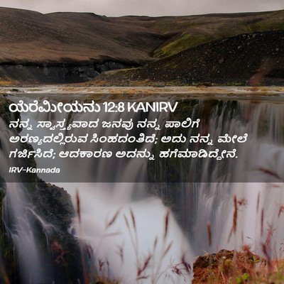 Picture 02 - ಯೆರೆಮೀಯನು 12:8 KANIRV - ನನ್ನ ಸ್ವಾಸ್ತ್ಯವಾದ - Bible Verse Picture