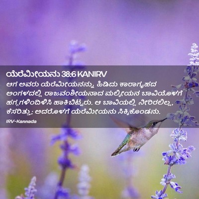 Picture 02 - ಯೆರೆಮೀಯನು 38:6 KANIRV - ಆಗ ಅವರು - Bible Verse Picture