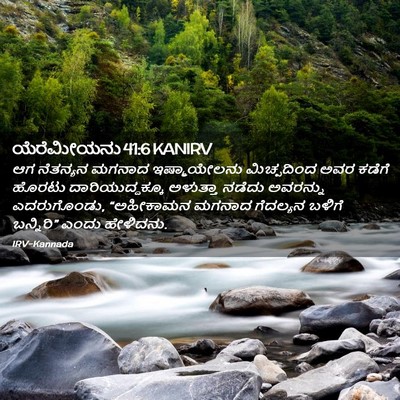 Picture 02 - ಯೆರೆಮೀಯನು 41:6 KANIRV - ಆಗ ನೆತನ್ಯನ ಮಗನಾದ - Bible Verse Picture