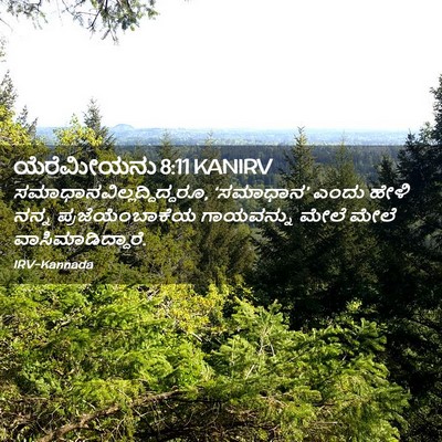 Picture 02 - ಯೆರೆಮೀಯನು 8:11 KANIRV -  - Bible Verse Picture