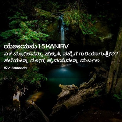 Picture 02 - ಯೆಶಾಯನು 1:5 KANIRV - ಏಕೆ ದ್ರೋಹವನ್ನು - Bible Verse Picture