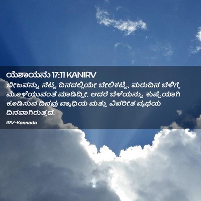 Picture 02 - ಯೆಶಾಯನು 17:11 KANIRV - ಬೀಜವನ್ನು ನೆಟ್ಟ - Bible Verse Picture