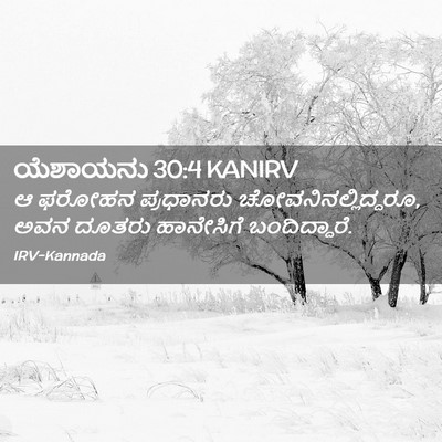 Picture 02 - ಯೆಶಾಯನು 30:4 KANIRV - ಆ ಫರೋಹನ ಪ್ರಧಾನರು - Bible Verse Picture