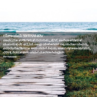 Picture 02 - ಯೆಶಾಯನು 59:11 KANIRV - ನಾವೆಲ್ಲರೂ - Bible Verse Picture