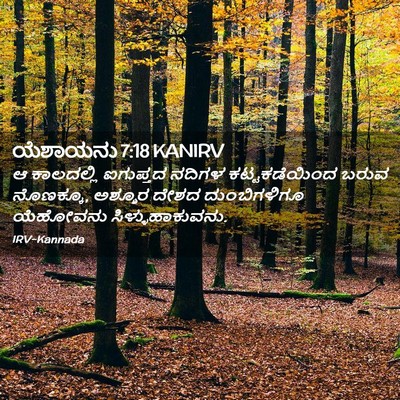 Picture 02 - ಯೆಶಾಯನು 7:18 KANIRV - ಆ ಕಾಲದಲ್ಲಿ - Bible Verse Picture