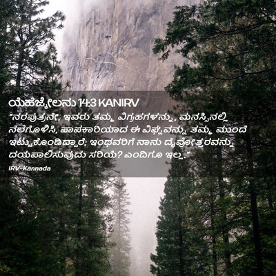 Picture 02 - ಯೆಹೆಜ್ಕೇಲನು 14:3 KANIRV - “ನರಪುತ್ರನೇ, ಇವರು - Bible Verse Picture