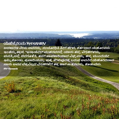 Picture 02 - ಯೆಹೆಜ್ಕೇಲನು 14:4 KANIRV - ಆದಕಾರಣ ನೀನು - Bible Verse Picture