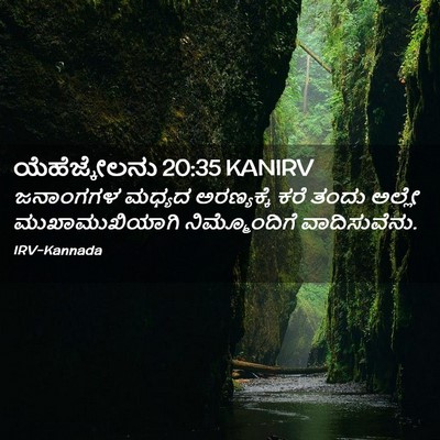 Picture 02 - ಯೆಹೆಜ್ಕೇಲನು 20:35 KANIRV - ಜನಾಂಗಗಳ ಮಧ್ಯದ - Bible Verse Picture