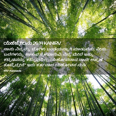 Picture 02 - ಯೆಹೆಜ್ಕೇಲನು 26:14 KANIRV - ನಾನು ನಿನ್ನನ್ನು - Bible Verse Picture