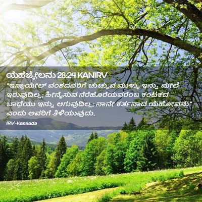 Picture 02 - ಯೆಹೆಜ್ಕೇಲನು 28:24 KANIRV - “ಇಸ್ರಾಯೇಲ್ - Bible Verse Picture