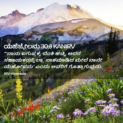 Picture 02 - ಯೆಹೆಜ್ಕೇಲನು 30:8 KANIRV - “‘ನಾನು ಐಗುಪ್ತಕ್ಕೆ - Bible Verse Picture