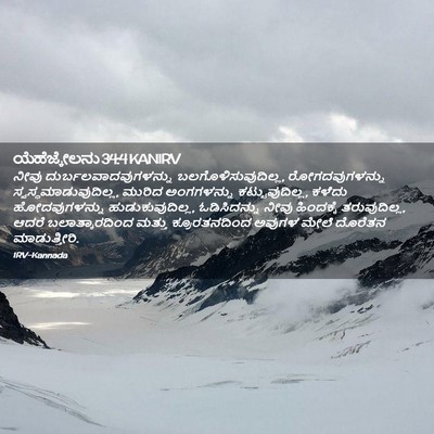 Picture 02 - ಯೆಹೆಜ್ಕೇಲನು 34:4 KANIRV - ನೀವು - Bible Verse Picture