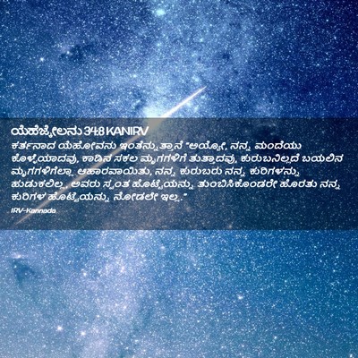 Picture 02 - ಯೆಹೆಜ್ಕೇಲನು 34:8 KANIRV - ಕರ್ತನಾದ ಯೆಹೋವನು - Bible Verse Picture