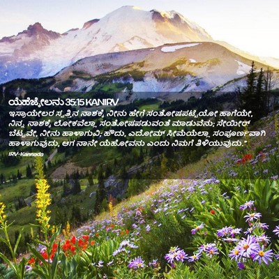 Picture 02 - ಯೆಹೆಜ್ಕೇಲನು 35:15 KANIRV - ಇಸ್ರಾಯೇಲರ - Bible Verse Picture