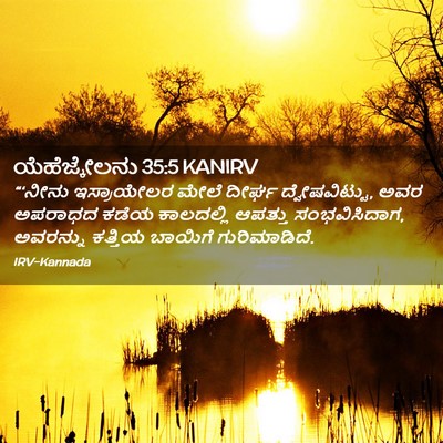 Picture 02 - ಯೆಹೆಜ್ಕೇಲನು 35:5 KANIRV - “‘ನೀನು ಇಸ್ರಾಯೇಲರ - Bible Verse Picture