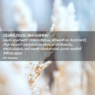 Picture 02 - ಯೆಹೆಜ್ಕೇಲನು 39:6 KANIRV - ನಾನು ಮಾಗೋಗ್ ದೇಶದ - Bible Verse Picture
