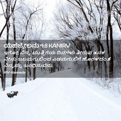 Picture 02 - ಯೆಹೆಜ್ಕೇಲನು 4:8 KANIRV - ಇಗೋ, ನಿನ್ನ - Bible Verse Picture