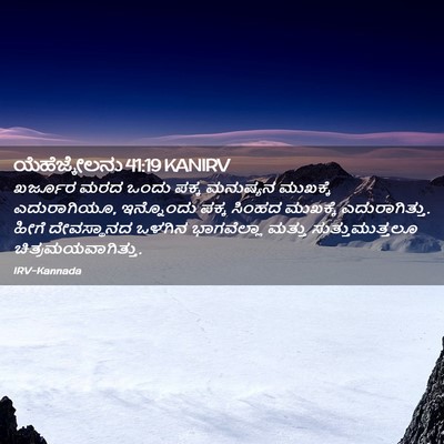 Picture 02 - ಯೆಹೆಜ್ಕೇಲನು 41:19 KANIRV - ಖರ್ಜೂರ ಮರದ ಒಂದು - Bible Verse Picture