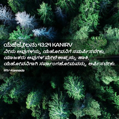 Picture 02 - ಯೆಹೆಜ್ಕೇಲನು 43:24 KANIRV - ನೀನು ಅವುಗಳನ್ನು - Bible Verse Picture