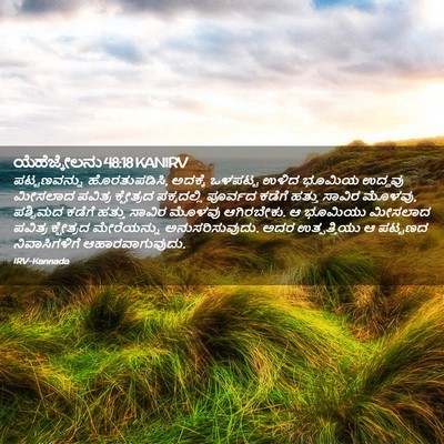 Picture 02 - ಯೆಹೆಜ್ಕೇಲನು 48:18 KANIRV - ಪಟ್ಟಣವನ್ನು - Bible Verse Picture