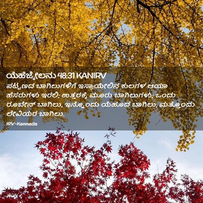 Picture 02 - ಯೆಹೆಜ್ಕೇಲನು 48:31 KANIRV - ಪಟ್ಟಣದ - Bible Verse Picture
