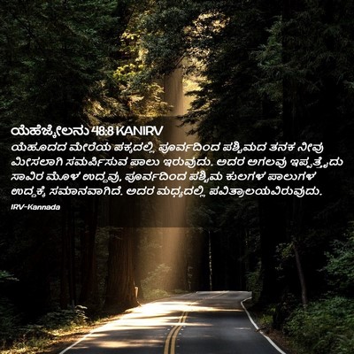 Picture 02 - ಯೆಹೆಜ್ಕೇಲನು 48:8 KANIRV - ಯೆಹೂದದ ಮೇರೆಯ - Bible Verse Picture
