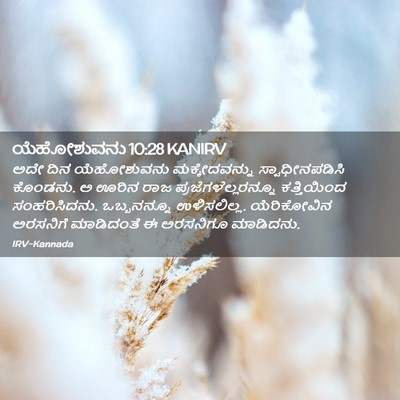 Picture 02 - ಯೆಹೋಶುವನು 10:28 KANIRV - ಅದೇ ದಿನ ಯೆಹೋಶುವನು - Bible Verse Picture