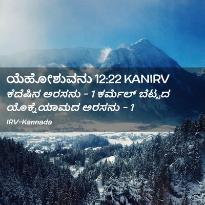Picture 02 - ಯೆಹೋಶುವನು 12:22 KANIRV - ಕೆದೆಷಿನ ಅರಸನು - 1 - Bible Verse Picture