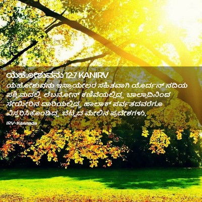 Picture 02 - ಯೆಹೋಶುವನು 12:7 KANIRV - ಯೆಹೋಶುವನು - Bible Verse Picture
