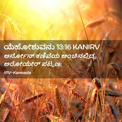 Picture 02 - ಯೆಹೋಶುವನು 13:16 KANIRV - ಅರ್ನೋನ್ ಕಣಿವೆಯ - Bible Verse Picture