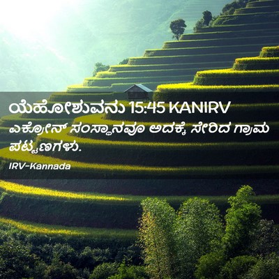 Picture 02 - ಯೆಹೋಶುವನು 15:45 KANIRV - ಎಕ್ರೋನ್ ಸಂಸ್ಥಾನವೂ - Bible Verse Picture