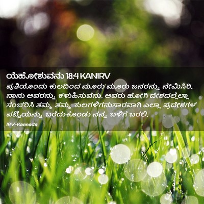 Picture 02 - ಯೆಹೋಶುವನು 18:4 KANIRV - ಪ್ರತಿಯೊಂದು - Bible Verse Picture