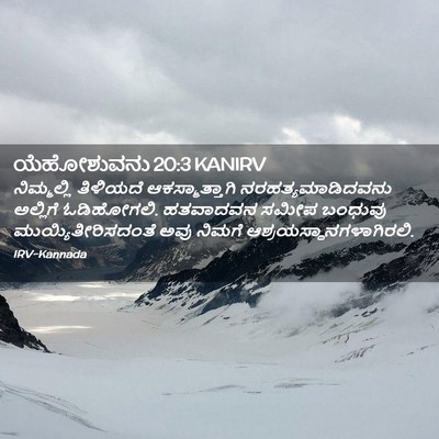 Picture 02 - ಯೆಹೋಶುವನು 20:3 KANIRV - ನಿಮ್ಮಲ್ಲಿ ತಿಳಿಯದೆ - Bible Verse Picture