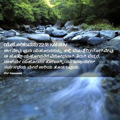 Picture 02 - ಯೆಹೋಶುವನು 22:18 KANIRV - ಈಗ ನೀವು ಪುನಃ - Bible Verse Picture