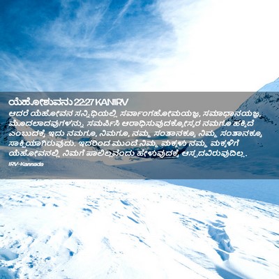 Picture 02 - ಯೆಹೋಶುವನು 22:27 KANIRV - ಆದರೆ ಯೆಹೋವನ - Bible Verse Picture
