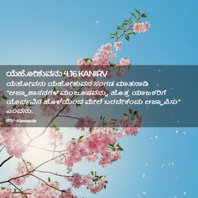 Picture 02 - ಯೆಹೋಶುವನು 4:16 KANIRV - ಯೆಹೋವನು ಯೆಹೋಶುವನ - Bible Verse Picture