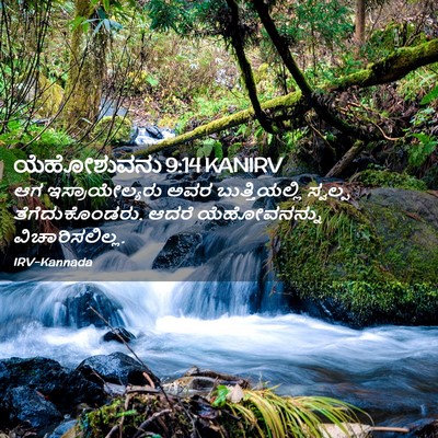 Picture 02 - ಯೆಹೋಶುವನು 9:14 KANIRV - ಆಗ ಇಸ್ರಾಯೇಲ್ಯರು - Bible Verse Picture
