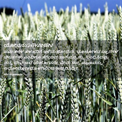 Picture 02 - ಯೋನನು 2:6 KANIRV - ಪರ್ವತಗಳ ತಳಹದಿಗೆ - Bible Verse Picture