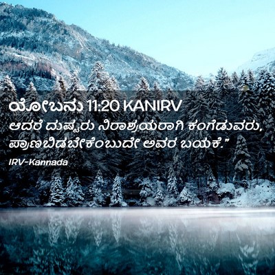 Picture 02 - ಯೋಬನು 11:20 KANIRV - ಆದರೆ ದುಷ್ಟರು - Bible Verse Picture